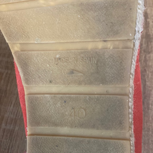 Eva minge red espiradales with quirky patches Made in Spain Size 40 or US 9 - Picture 8 of 8